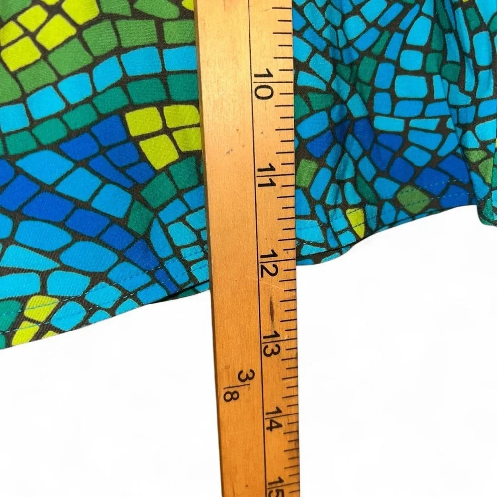 Victoria's Secret Blue and Green Mosaic Skirt swim skirt - Picture 4 of 7